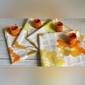 Vintage MCM Napkins and Rings